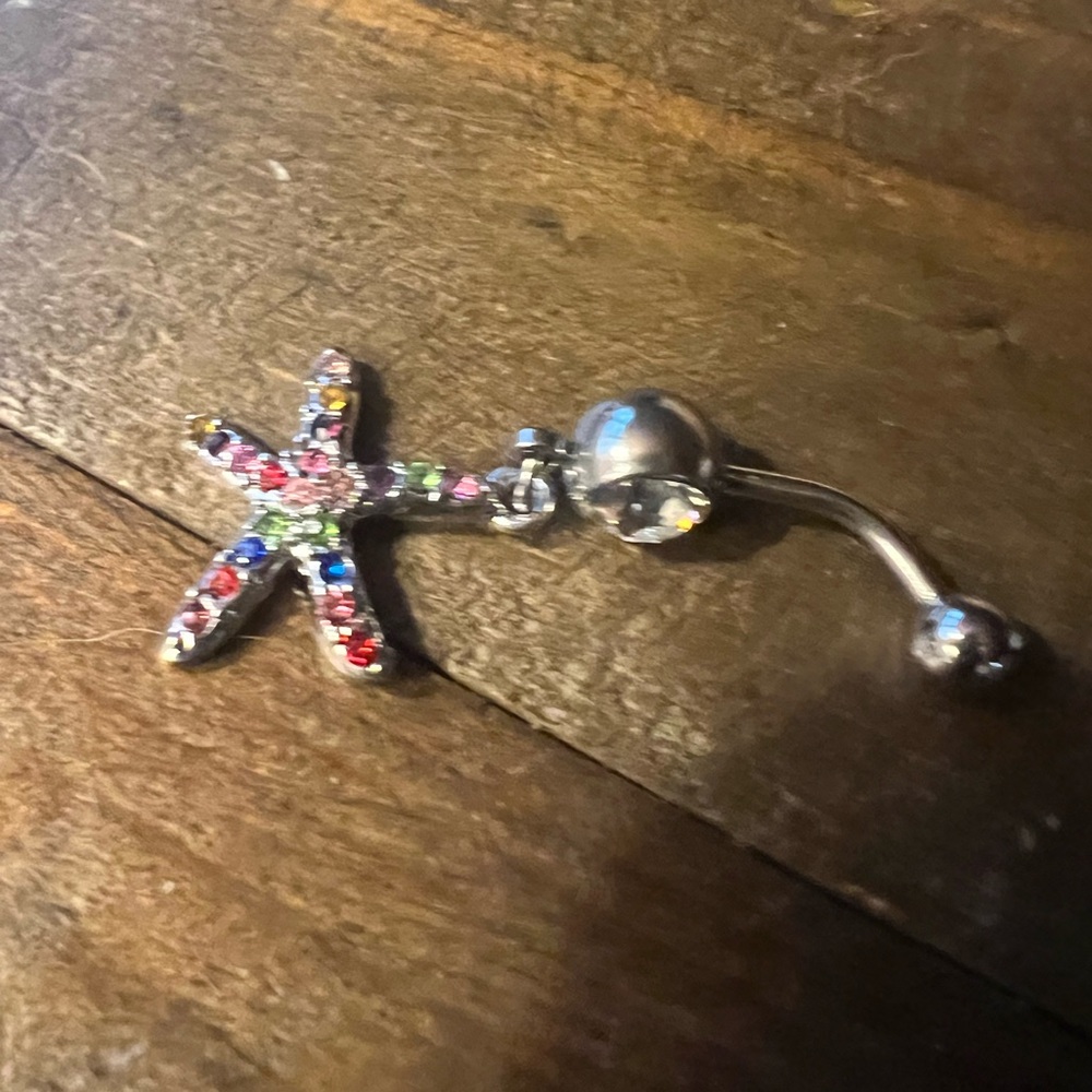 Starfish belly ring